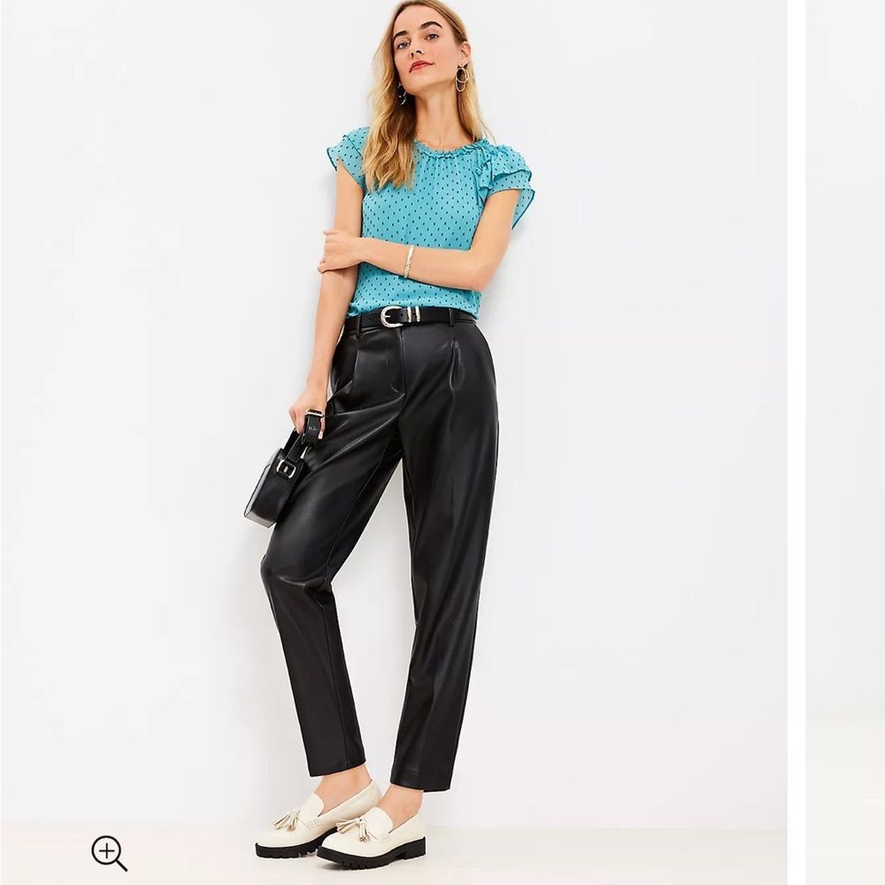 Ann Taylor Loft Faux Leather Pants
